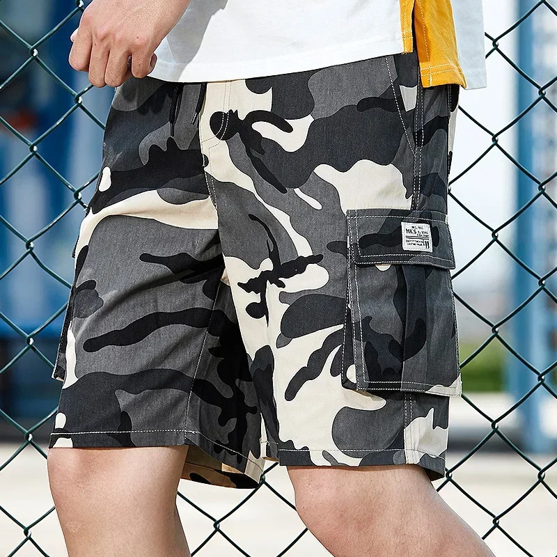 Plus Size Shorts 8XL Summer Cargo Shorts For Men 2024 Fashion Clothing Drawstring Casual Shorts With Multi Pockets 250317