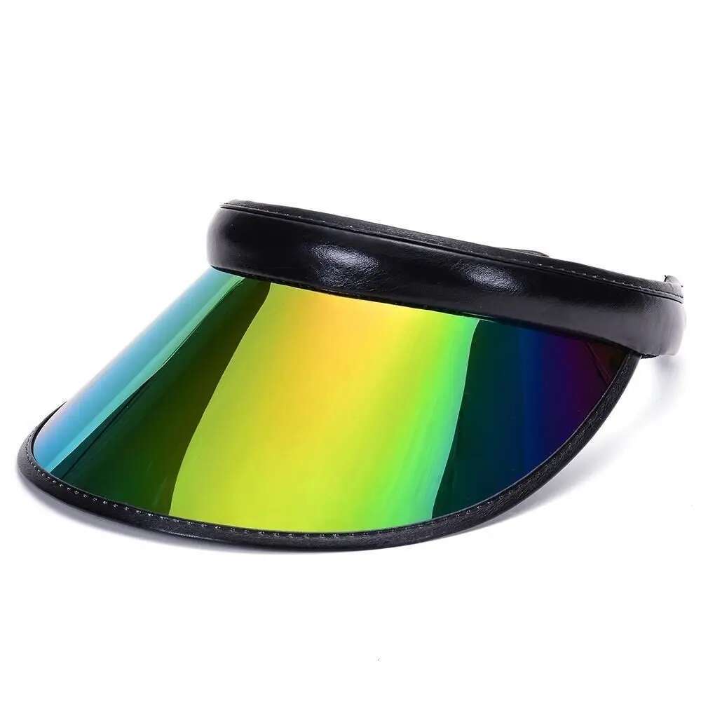 Plastic Summer Baseball Hat New Transparent PVC Visor Caps Women Men Empty Top Outdoor Sunshade