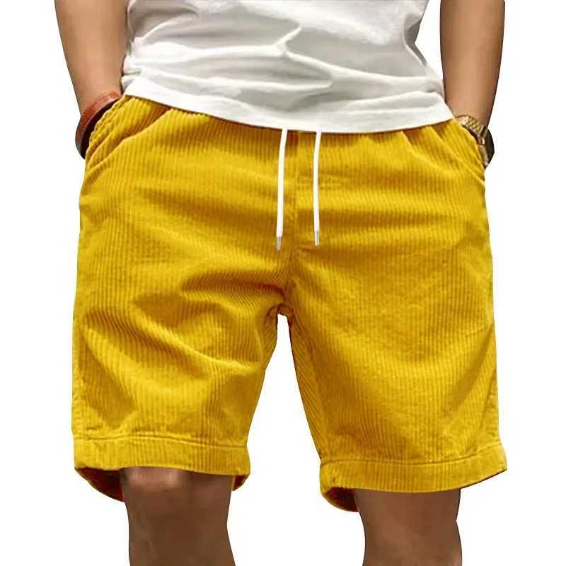 2025 US Heavy Duty Work Shorts Summer I Trendy Retro Corduroy Fashion Brand Mens Casual Cargo Shorts W250319