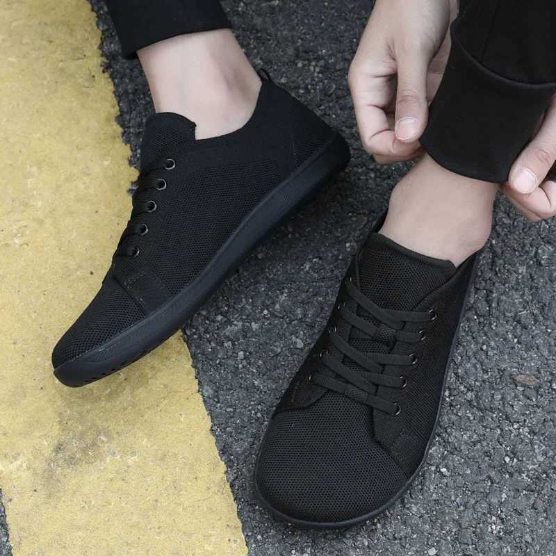 Mens Minimum Barefoot Sneakers Wide Fit Zero Drop Sole BEST Relaxation Mens Cross Barefoot Sneakers Sports Shoes Z250319