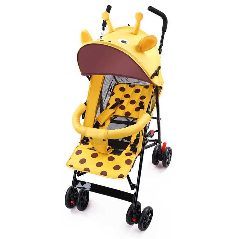 Portable baby stroller Simple folding child shock absorber car refreshing and breathing baby stroller can sit down or lie down Z250319