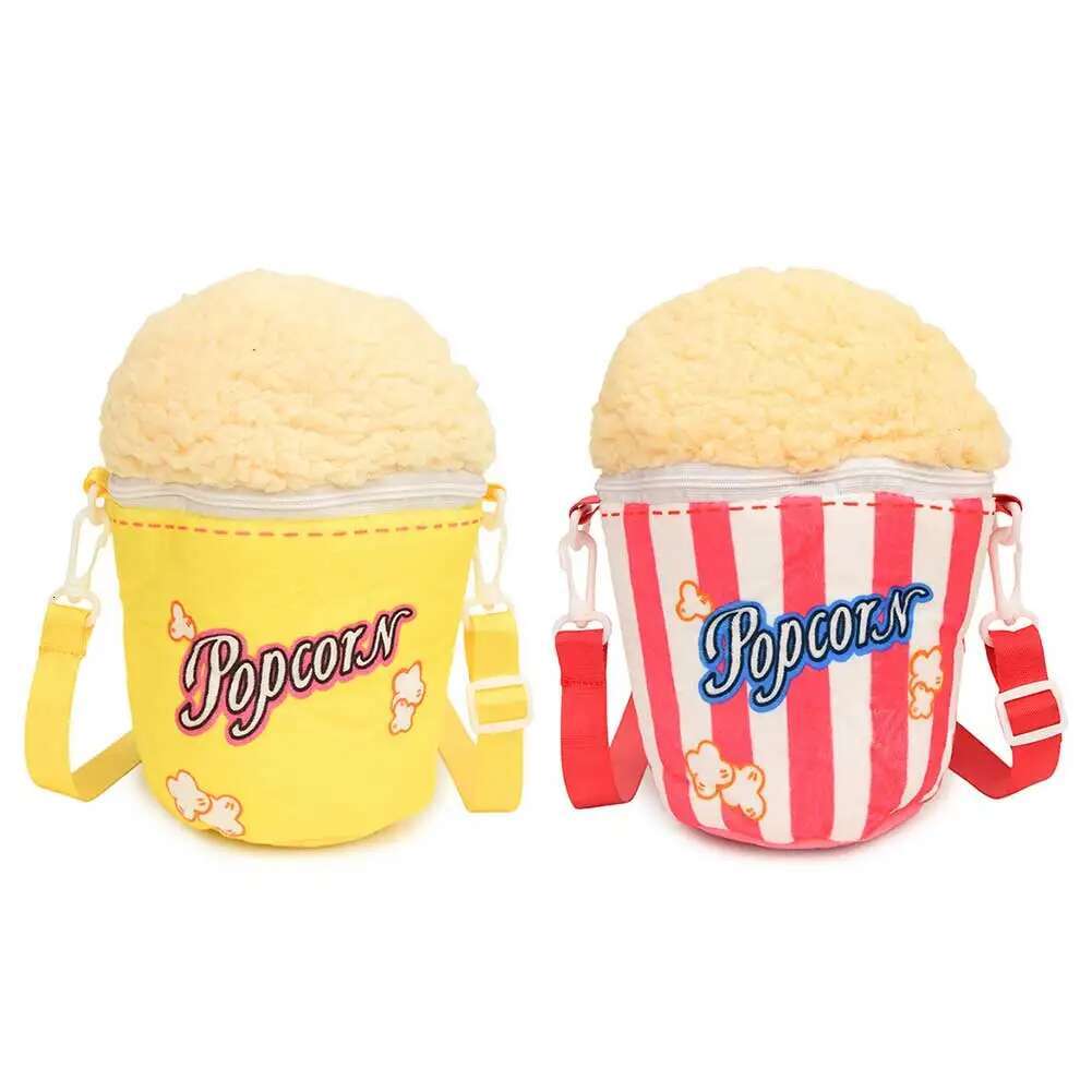 Women Popcorn Bucket Adjustable Strap Cute Shoulder Creative Crossbody Girl Student Daily Bag