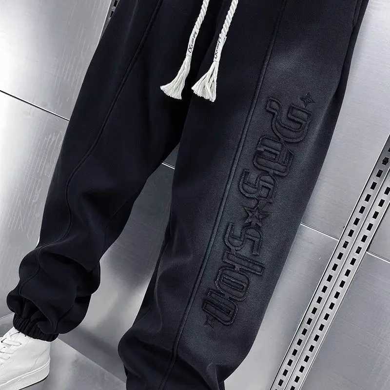 Spring Trendy Brand New Casual Pants Mens Ties Sports Sweatpants Loose and Versatile Teen Harem Pants X250319