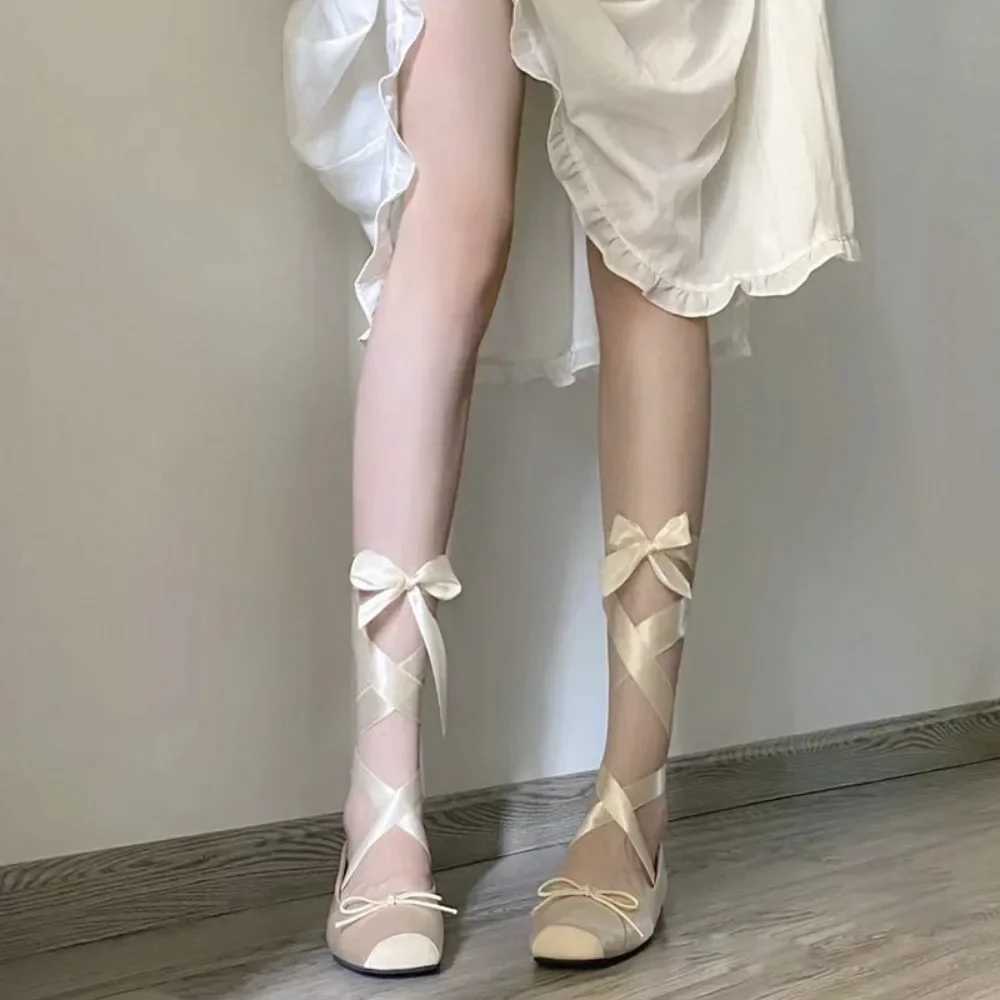 Flat shoes luxury ballet shoes womens autumn with flat shoes womens temperature square shoes Mary Jane shoes pinkXJ250319