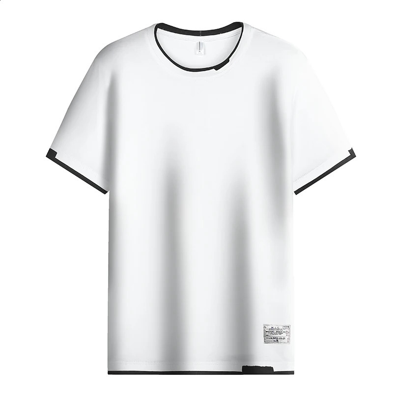 FGKKS Casual T-shirt For Men Pure Cotton Breathable Fashion Short Sleeve High Quality Casual T-shirt For Men 250319