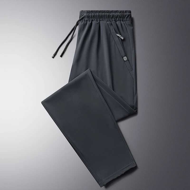 Summer Men Casual Breathable Pants Joggers Sweatpants Men Quick Dry Loose Cool Pant Men Drawstring Trousers Male Plus Size 7XL X250319