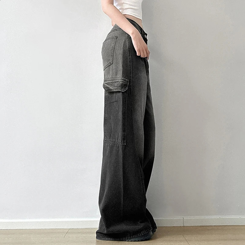 HEYounGIRL Harajuku Streetwear Baggy Jeans High Waist Slouchy Fit Casual Fashion Y2K Oversized Denim Pants Korean Spring Outfits 250317