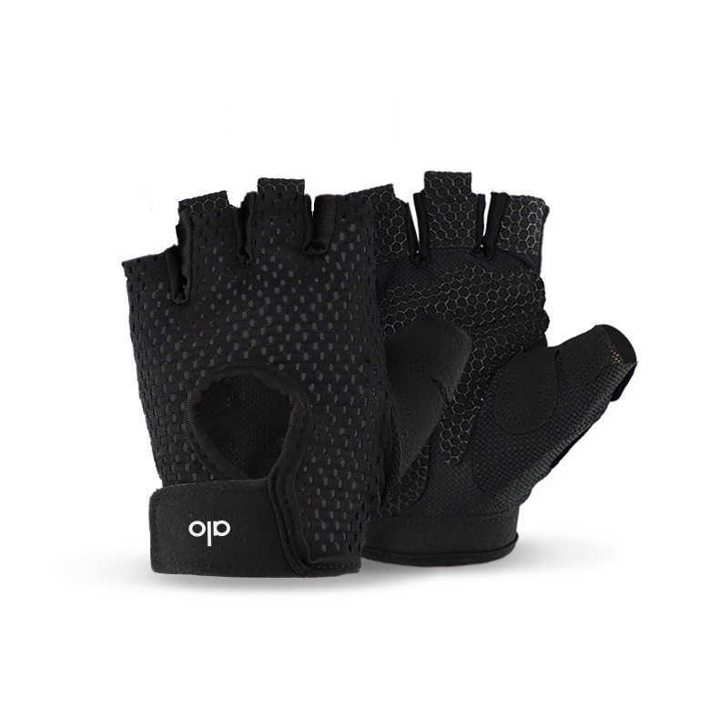 Five Fingers Gloves Yoga Gloves for Men and Women Anti Slip Cocoon Wear-resistant Breathable Fitness Half Finger Summer H250318