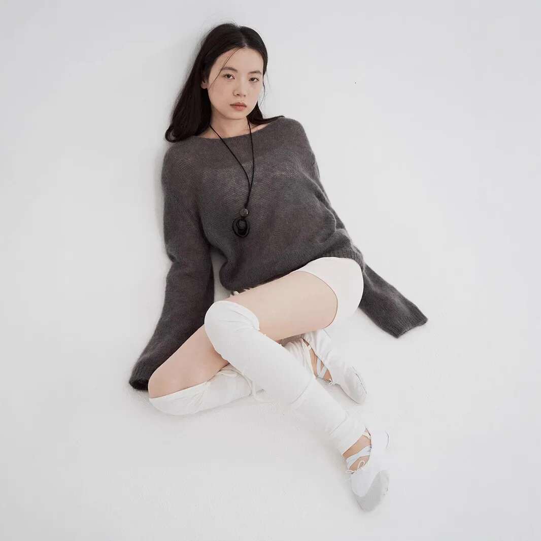 Love And Nancy Thirteen Rows 2025 Spring Dopaamine Long Sleeve Crew Neck Loose Lazy Style Sweater Comfortable Casual Wear