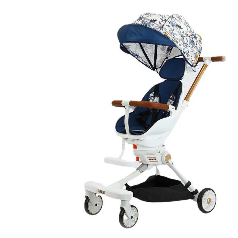 New Lightweight stroller can be carried on the plane baby stroller foldable Can sit and lie down baby trolley car four wheels Z250319