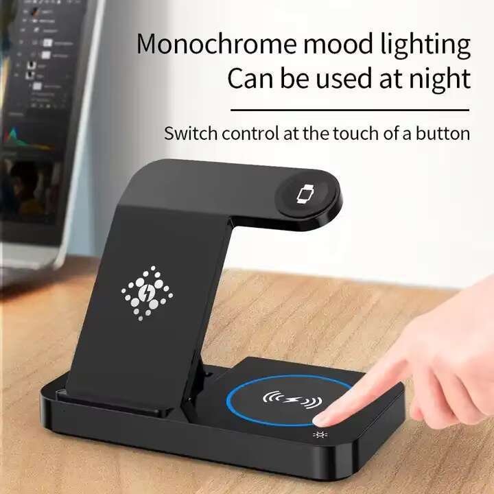Wireless 3in1 4 in 1 Charging Station Foldable Adjustable Phone Charger Dock for iPhone Apple Watch
