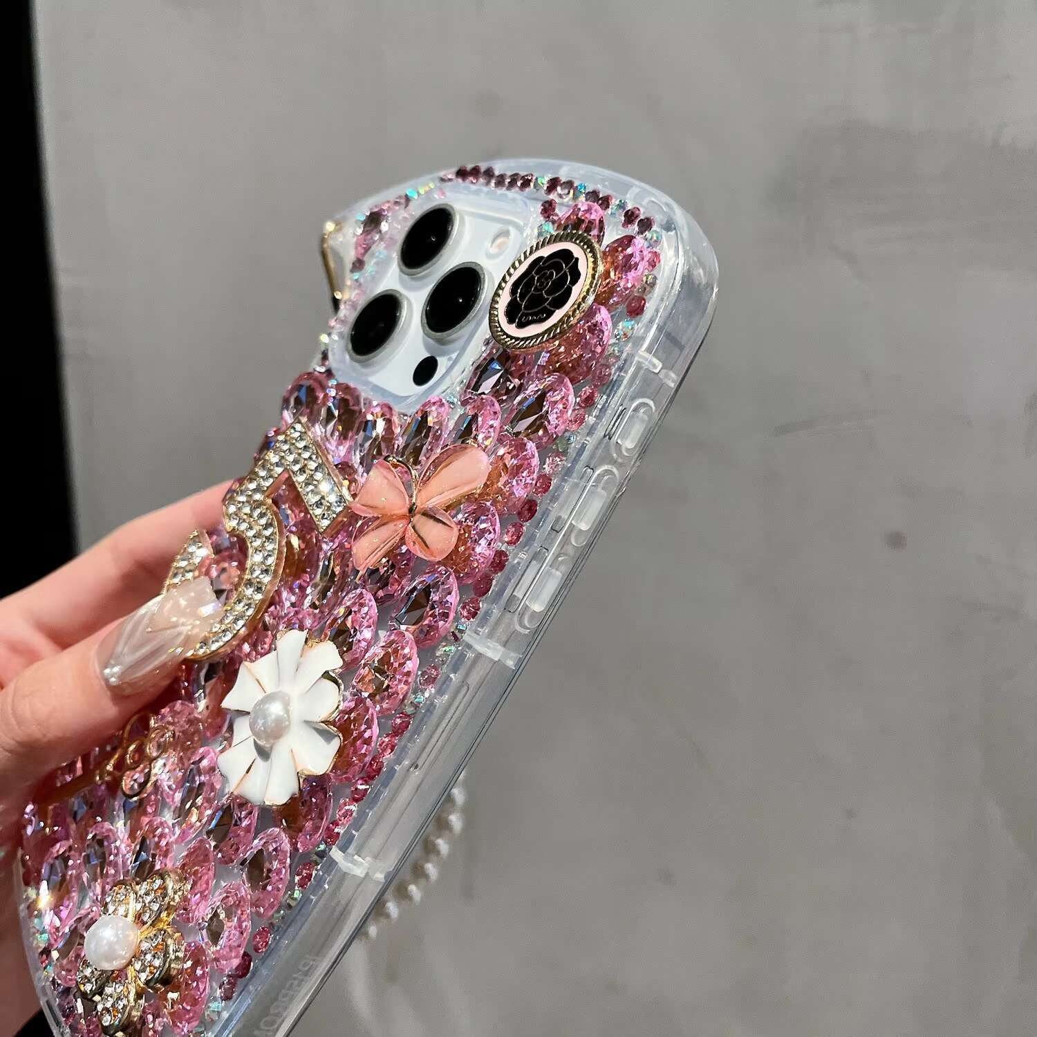 handwork Dia setting phone case iphone16 15 14 13 promax Fashion bracelet cases for 11 12pro Designer cover