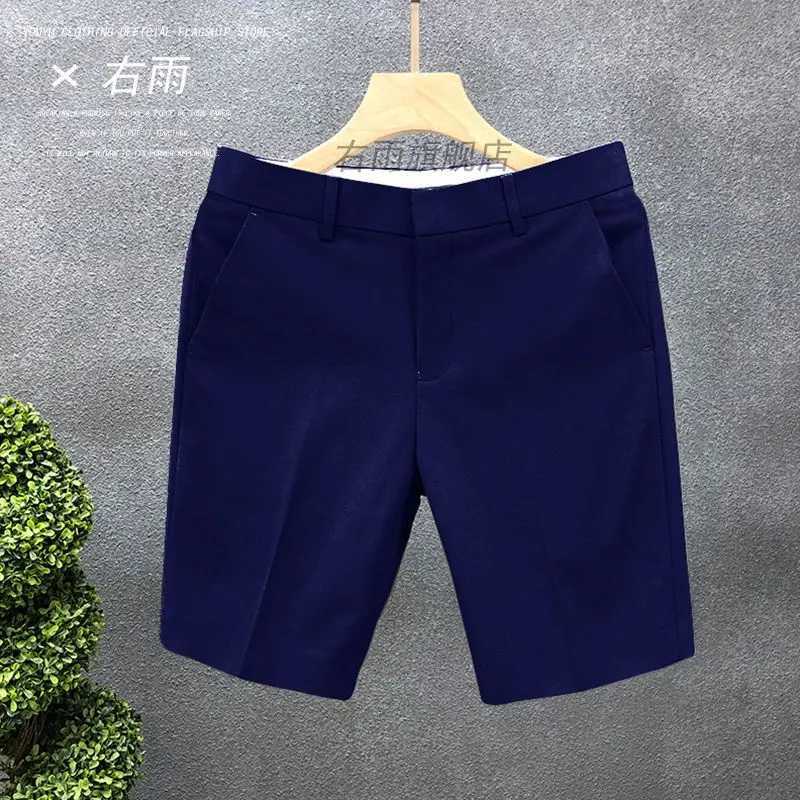 High end lightweight business set shorts mens white slim straight shorts mens summer thin casual shorts W250319