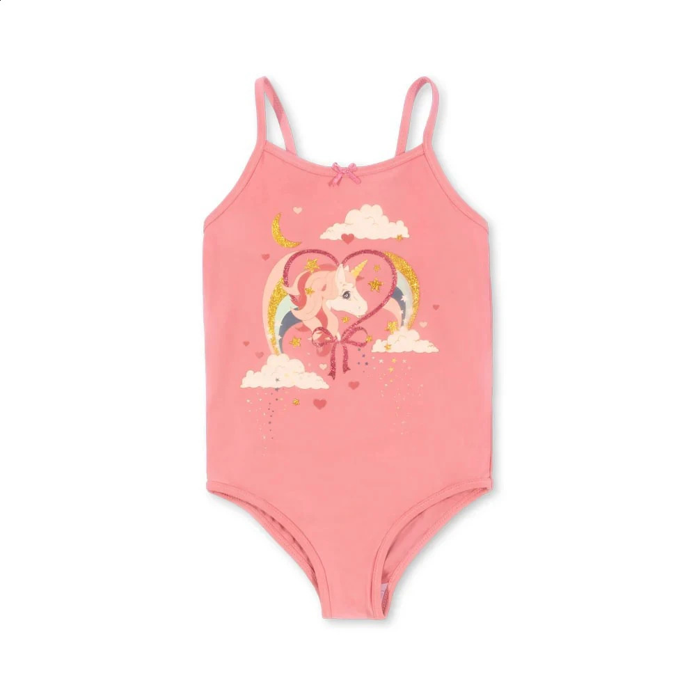 Kids Swimsuit 25 Summer Girls One-piece Swimwear Kids Long Sleeve Swimsuit Girls Long Sleeve Ruffles Beach Vacation Clothes 250319