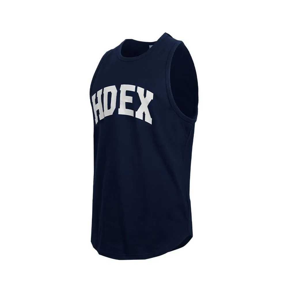 Summer sports trend loose sleeveless T-shirt mens breathable solid color fitness vest running basketball training suitT250318