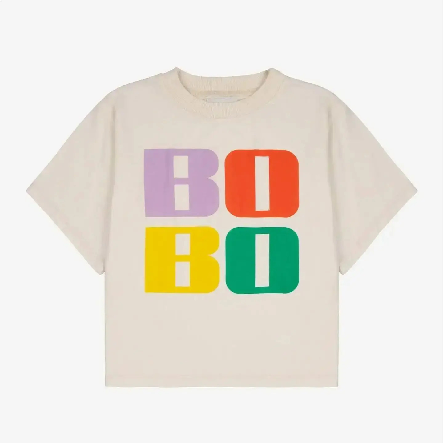 Organic Cotton Short Sleeve Kids T-Shirts 25 Summer Boys Girls Tops Breathable and Soft Inside Short-sleeved T-shirt 250319
