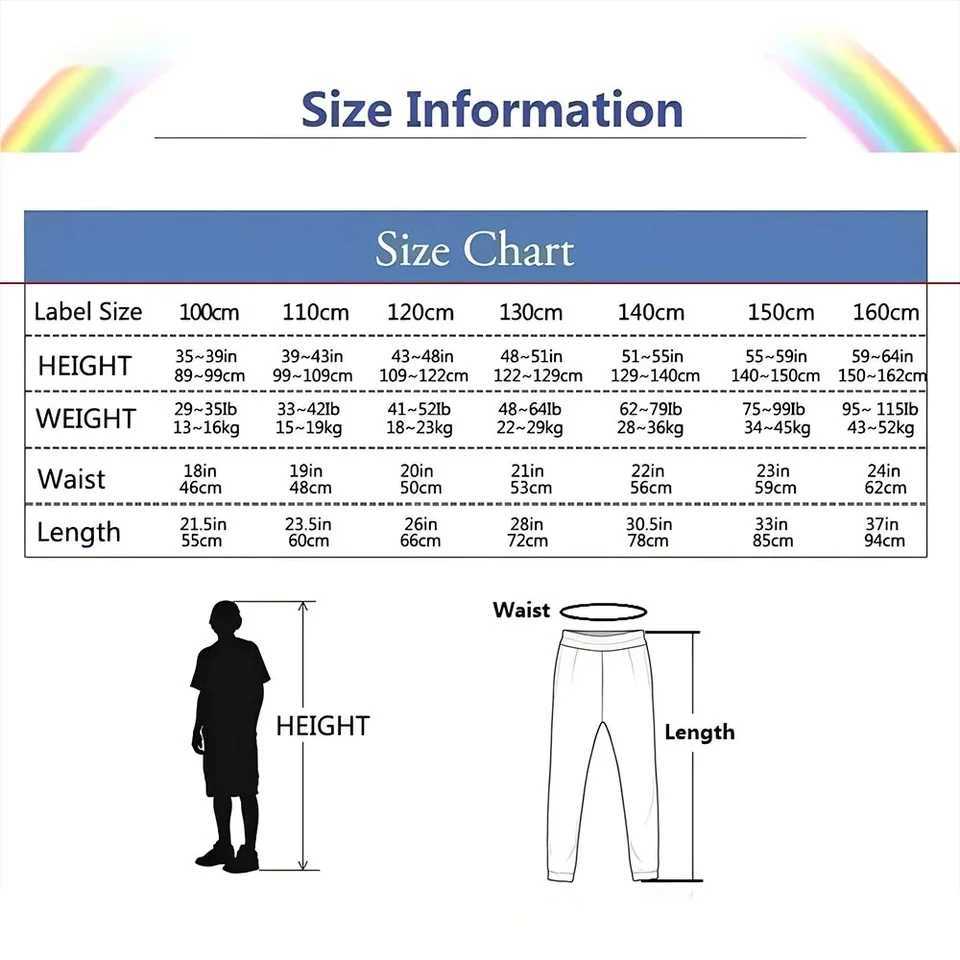 Autumn children and youth sports pants Beach sunset print childrens casual sports sweatpants loose mens and womens clothingT250318