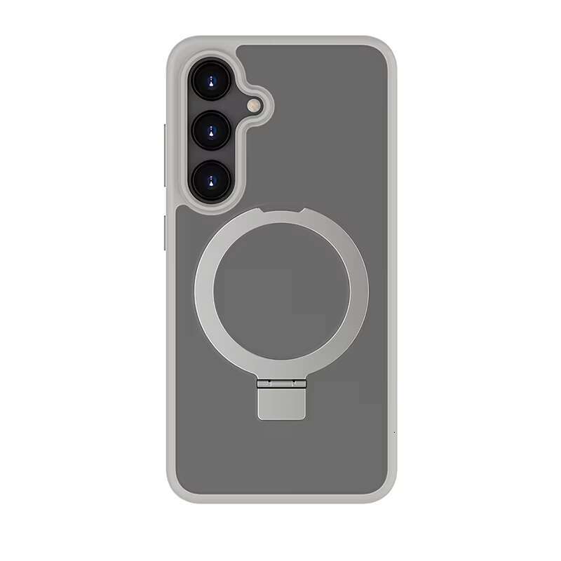 New 360 Rotatable Magnetic Ring With Kickstand for Samsung Galaxy S24 Plus Ultra Phone Case
