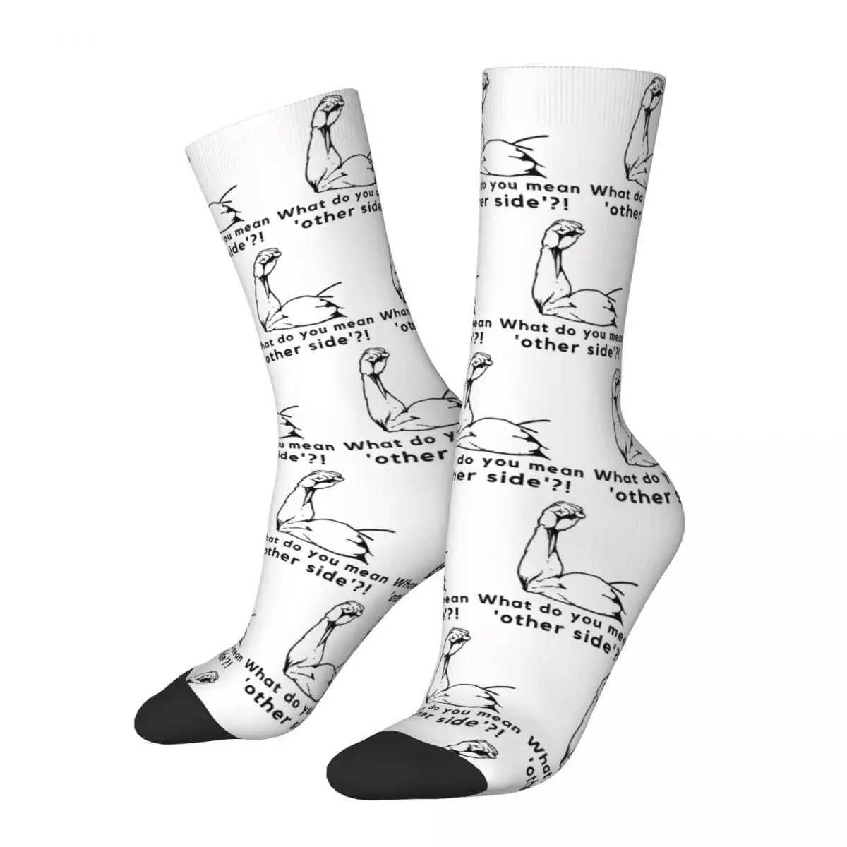 What do you mean by other side socks? Harajuku sweatshirt absorbent long socks seasonal unisex birthday gift X250319