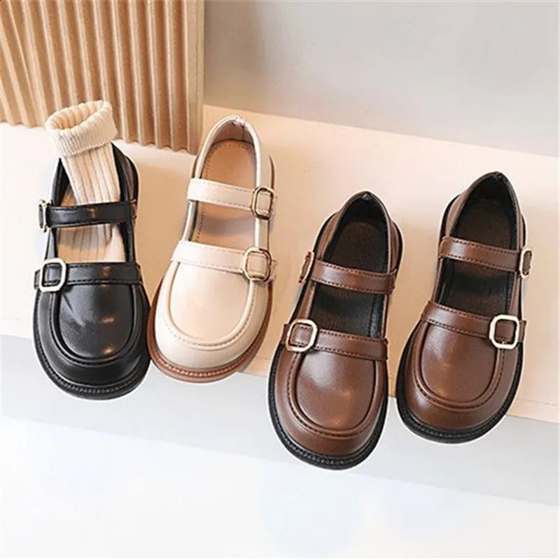 Children Casual Leather Shoes Fashion Unisex Candy Color Slipon Loafers For Toddlers Boys Girls Soft Light Moccasins 250319