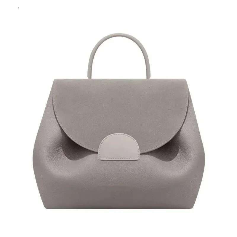 French Fashion Backpack Commuting Comfort Trend Brand Design Simple Pure Color High Quality Women's Crossbody Bag