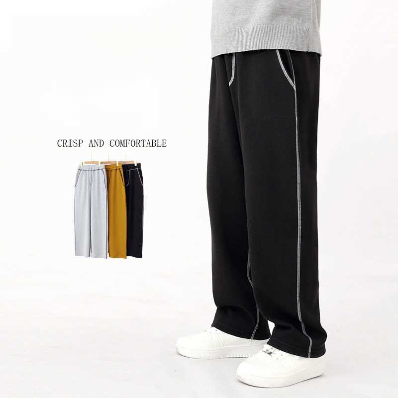 Youth boys sports pants casual loose straight pants childrens spring and autumn 2025 new cotton daily full set of childrens sports pantsT250318