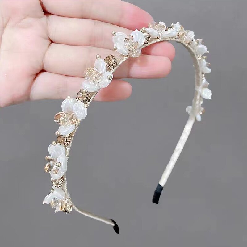 Women's Rhinestone Sweet Hair Bow - Elegant Fashion Headband for Weddings Parties Birthdays