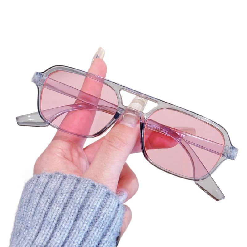 Polarized Sunglasses for Men and Women Matte Finish Sun glasses Color Mirror Lens UV Blocking New Flat Pilot Shaped Double Beam Men's Driving Gla