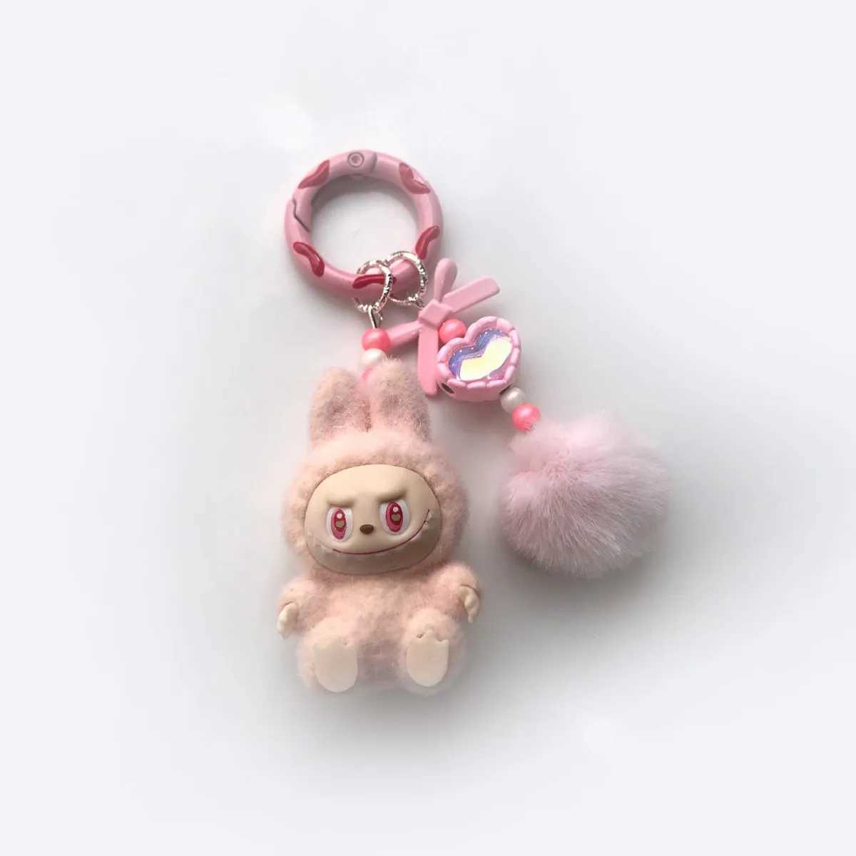New Mini Lab Keychain Cartoon Creative Three-dimensional Doll Students Schoolbag Pendant Car Key Chain Women and Men Gifts X250318