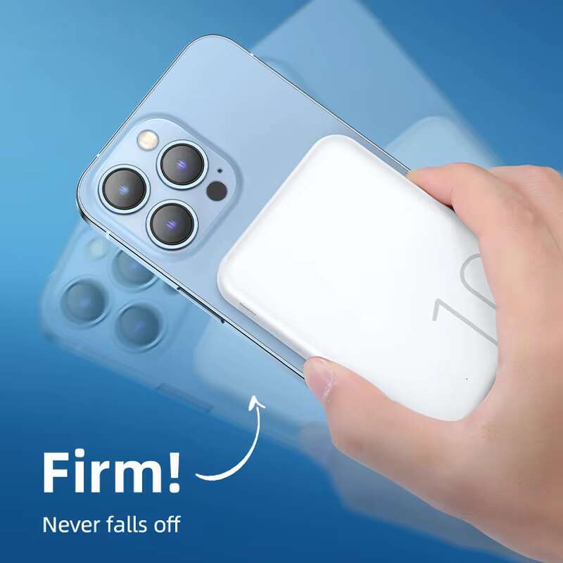 10000mah Portable Bank Powerbank Ultra Slim Fast Charging 20W Type C Output Wireless Magnetic for Mobile Devices