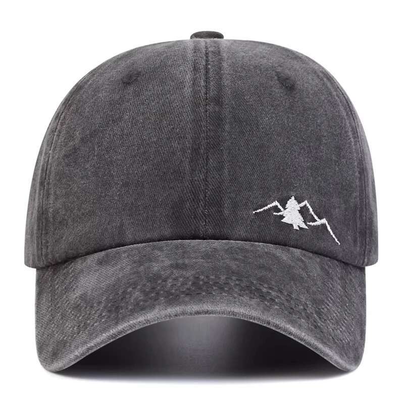 25Unisex Mountain Embroidery Wash Baseball Caps Spring And Autumn Outdoor Adjustable Casual Hats Sunscreen Hat