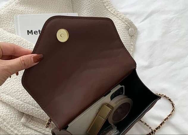 New Fashion Sg Shoulder Bag Retro Pu Leather Messenger Handbags Solid Color Leisure Stylish Crossbody Bags For Women Girls
