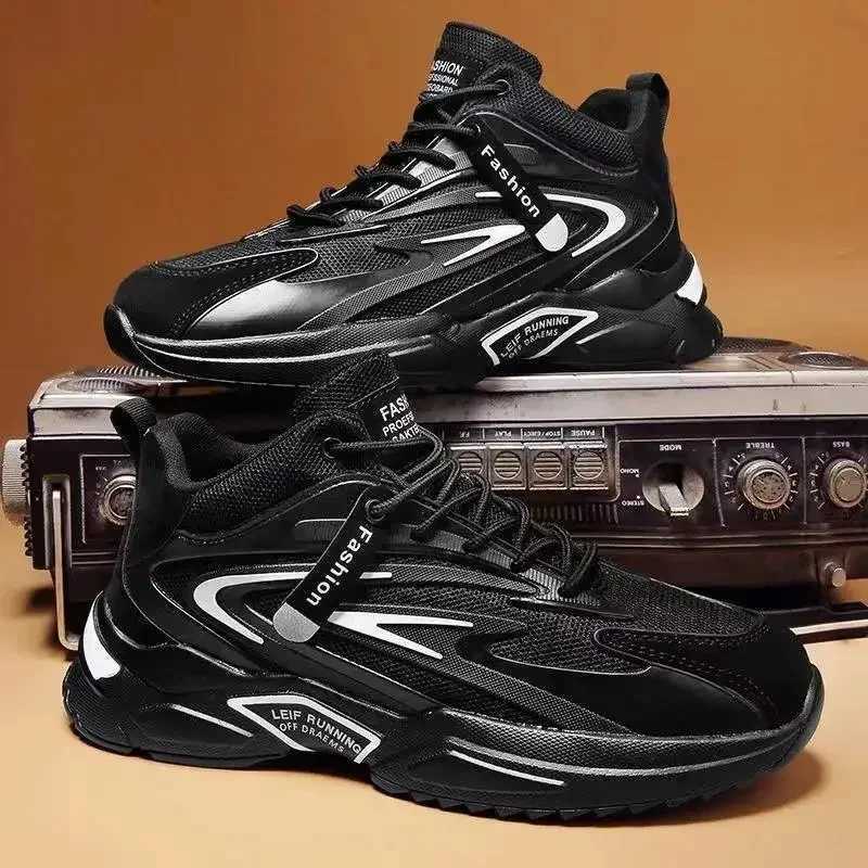 Mens 2024 Spring and Autumn New Dads shoes Fashion breathable mesh lace up running shoes Fashion casual sports shoes Z250319