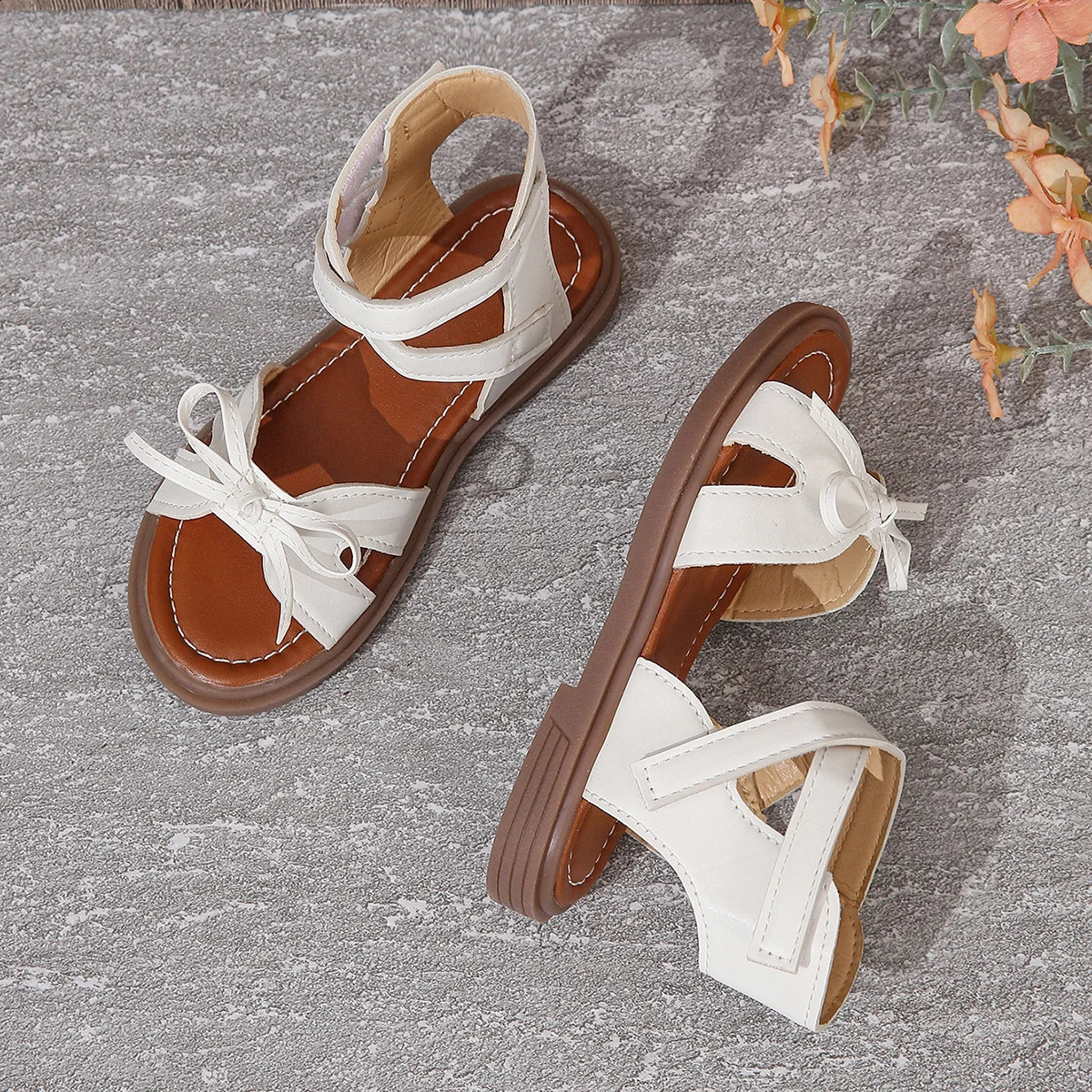 Girls sandals summer medium and large children princess shoes soft sole 250304