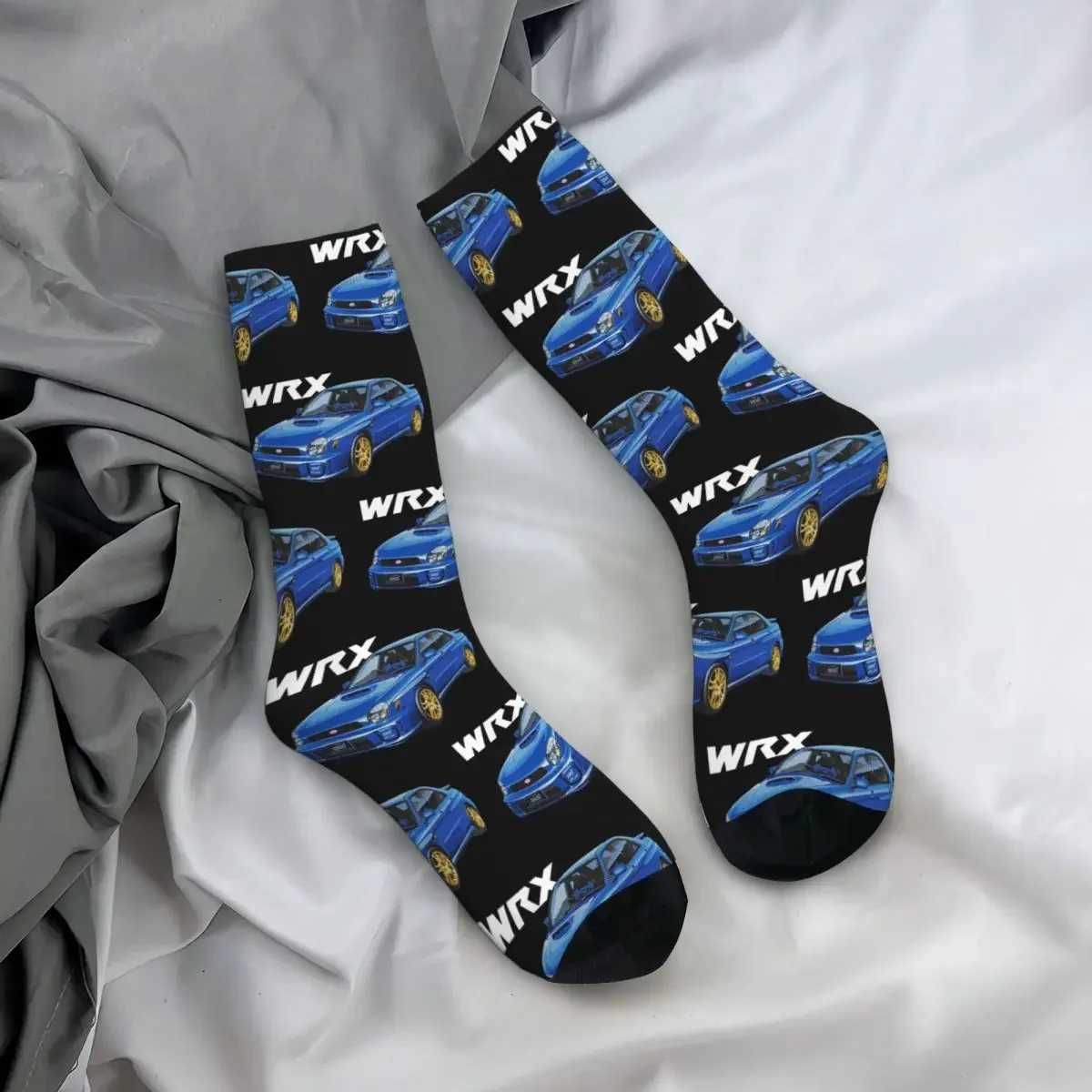 JDM WRX GDB Bugeye RALLY BLUE Socks Harajuku Super Soft Stockings All Season Long Socks for Mans Womans Birthday Present X250319
