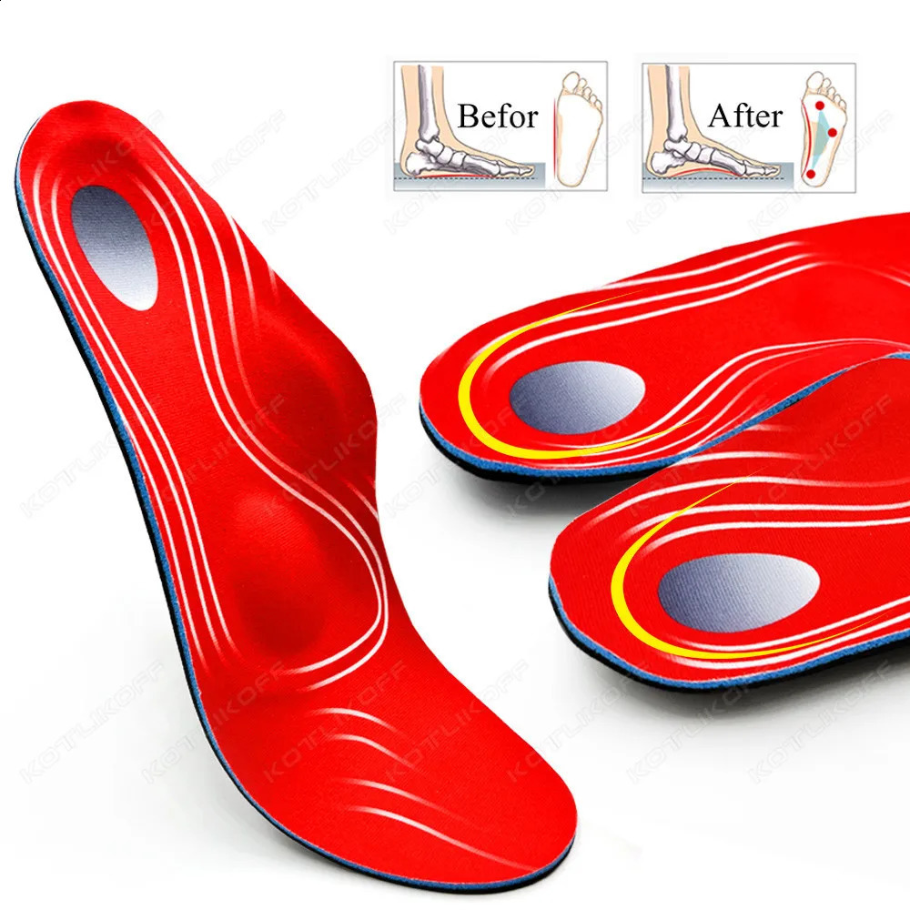 KOTLIKOFF Severe Flat Feet Insoles Ortic Arch Support Inserts Orthopedic Shoes Sole For High Heel Plantar Fasciitis Men Woman 250319