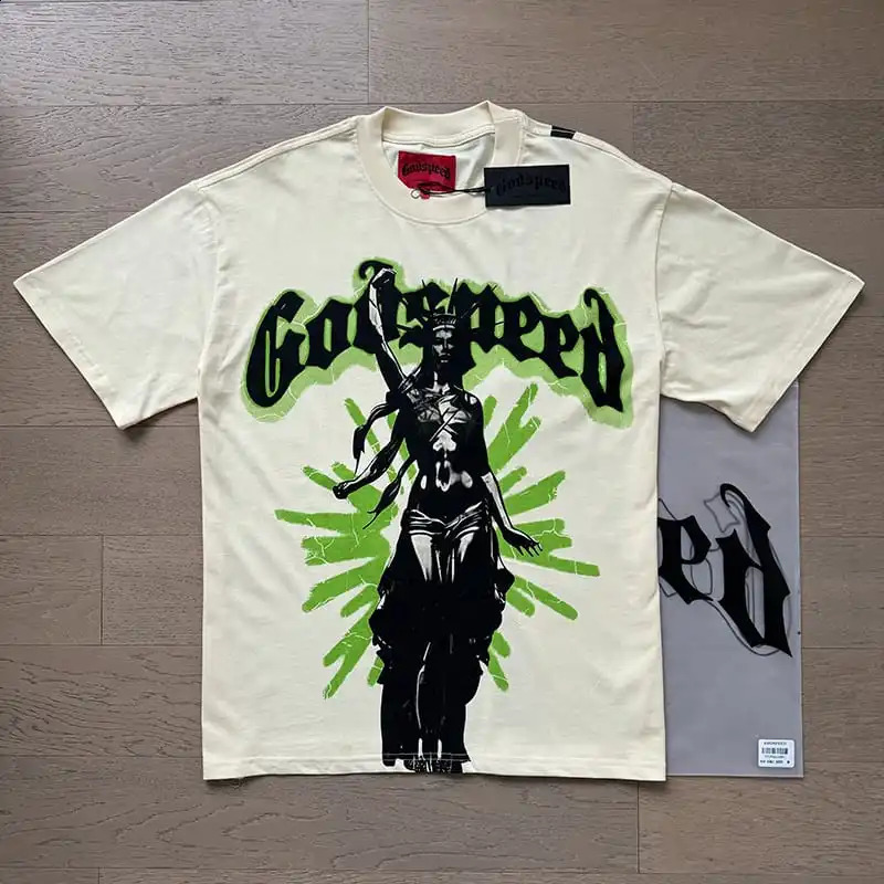 Top Quality 2025 Godspeed Laundry Fashion Tshirt for Mens US Street and Womens Retro 250319