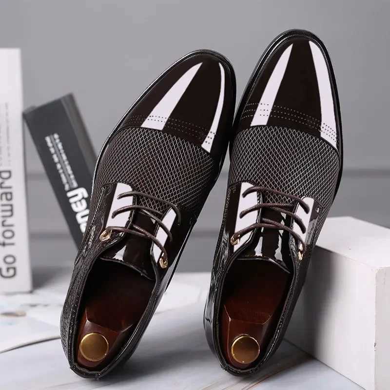 2025 New Mens Leather Shoes Business Mens Formal Shoes Hot Selling Social Mens Shoes High end Wedding Shoes Zapatos De Vir HombreXJ250319