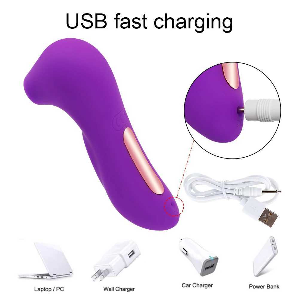 Female Sex Sucking Toy Vibrators Powerful Clitoris Sucker Blowjob Tongue Stimulator Nipple Vagina Pussy Pump Sex Toys for Women W250319