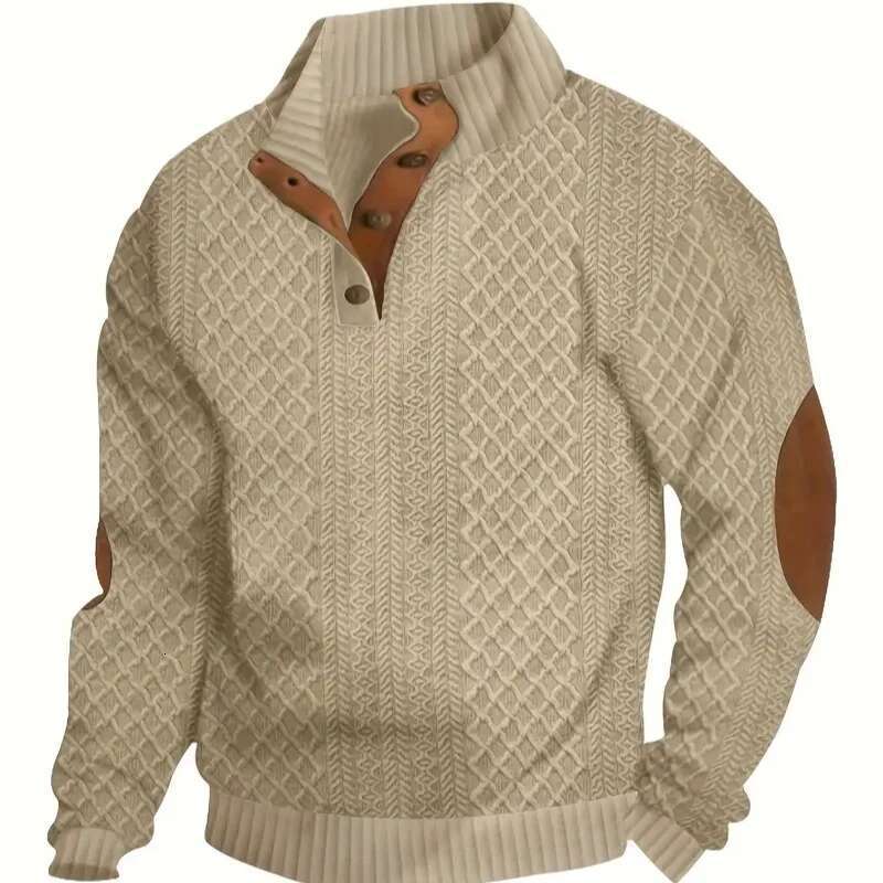 Street Fashion Trend Autumn Polo Shirts Men Stand Collar Button Contrast Color Youthful Vitality Casual Loose Long Sleeve Tops