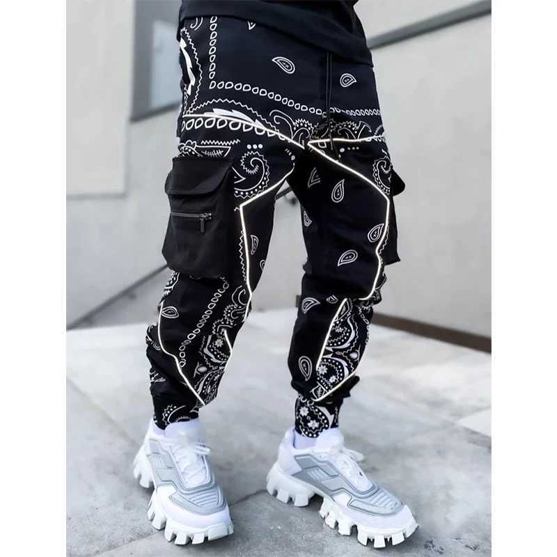 Hip Hop Printing Pants Men Trousers Fashion Streetwear Sweatpants for Men Joggers High Street Loose Cargo Pants Men X250319