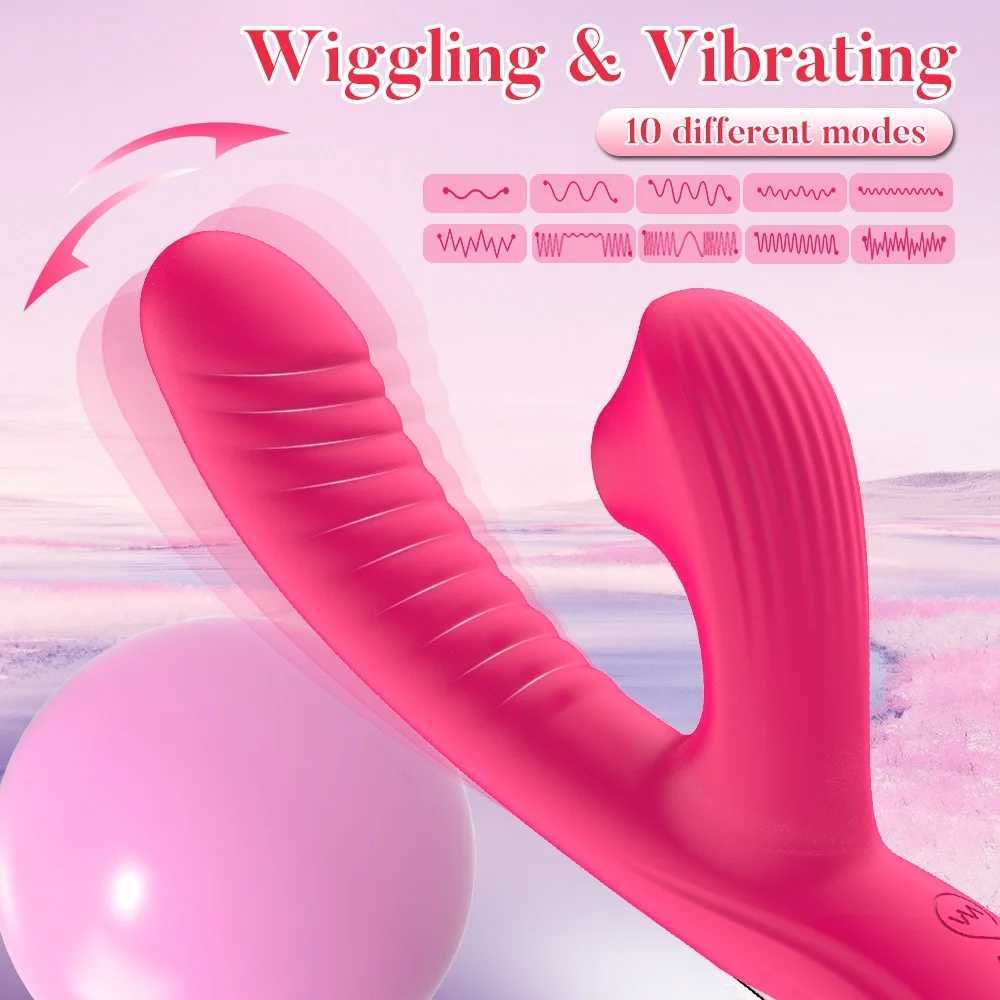Female vibrator 3-in-1 G-Spot clitoral suction stimulation vaginal massager female silicone dildo adult W250319