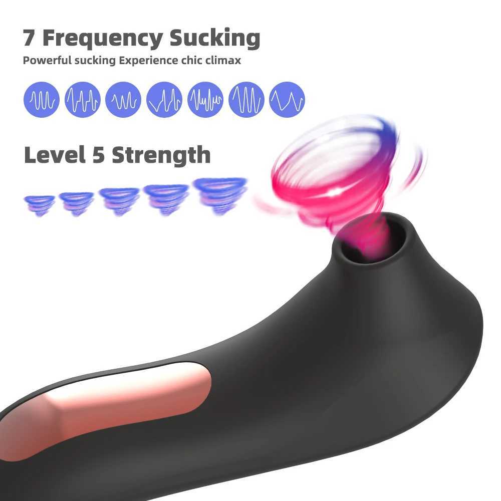 Clit suction cup vaginal suction cup vibrator Clitoris stimulator oral sex Nipple licking sex toy W250319