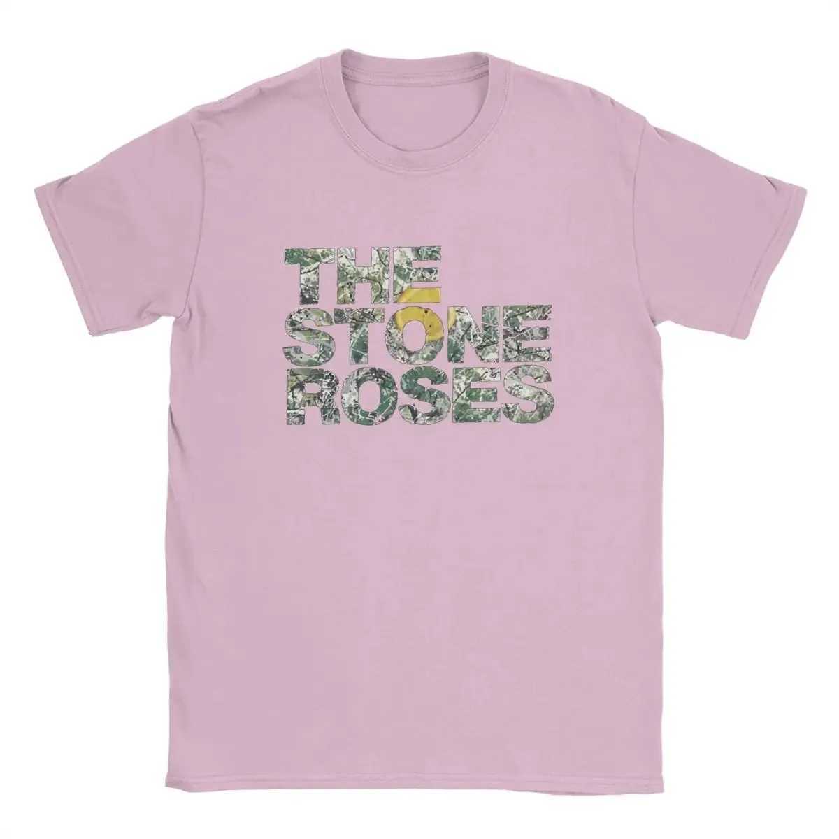 Stone Rose Mens T-shirt Pure Cotton Funny T-shirt Round Neck Christmas Travel T-shirt Short Sleeve Summer ClothingT250318
