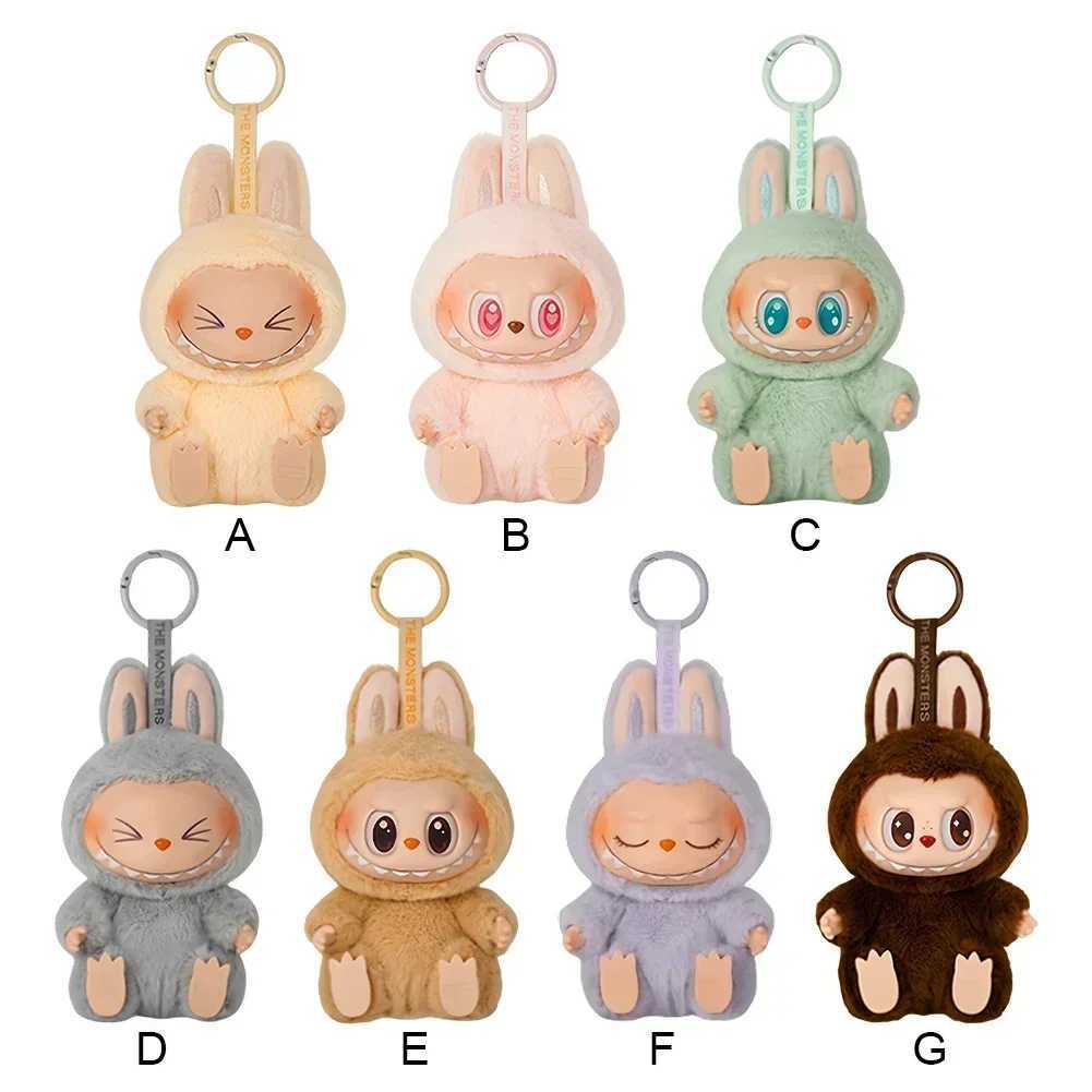 Monsters Labubu Sitting down Party Animated Characters 5.9-inch Vinyl Base Doll Character Model Bag Keychain Series DecorationT250318