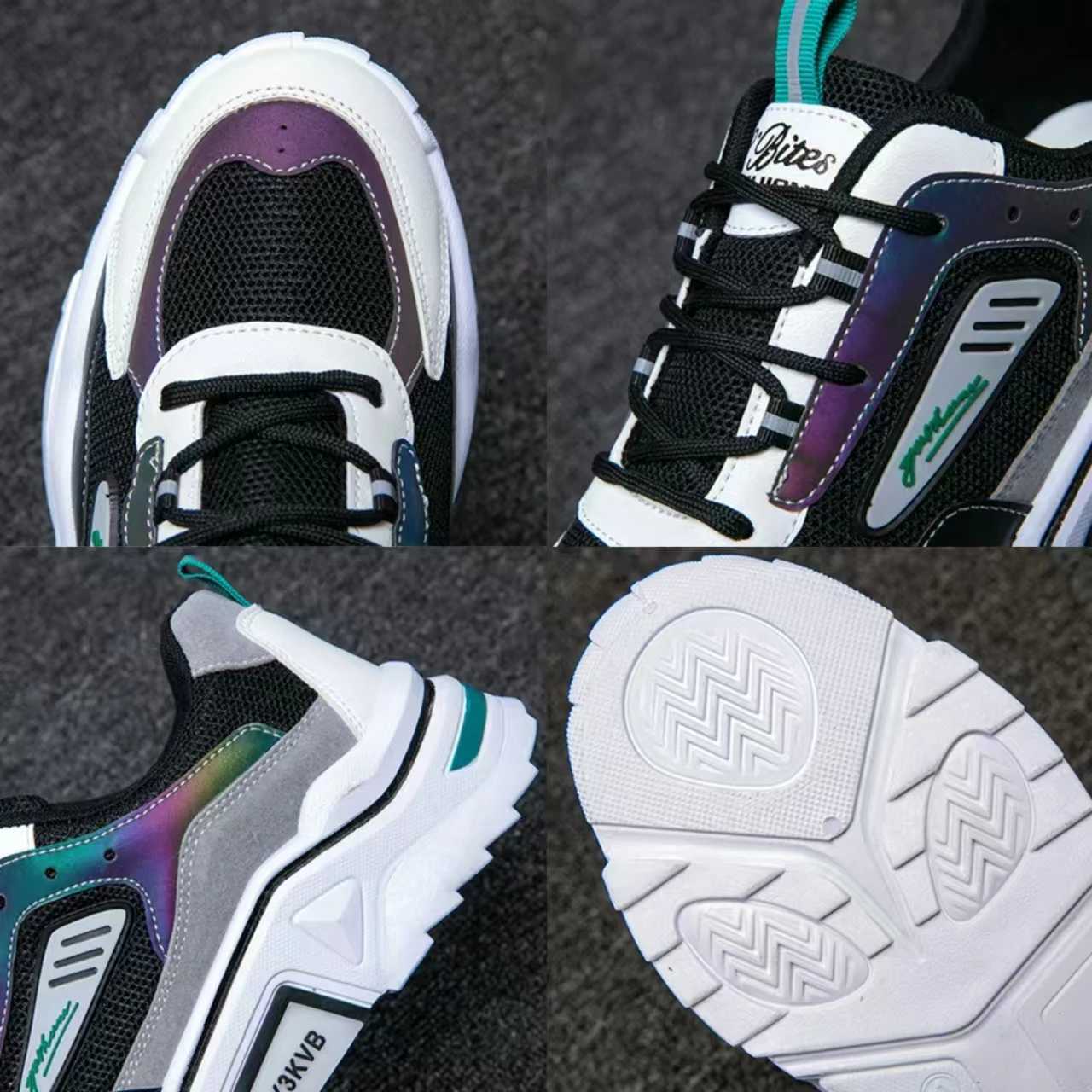 Fashion Mens Sneakers Breathable Casual Shoes Platform Mesh Vulcanized Shoes New Non Slip Tennis Shoe Outdoor Men Running Shoes Z250319