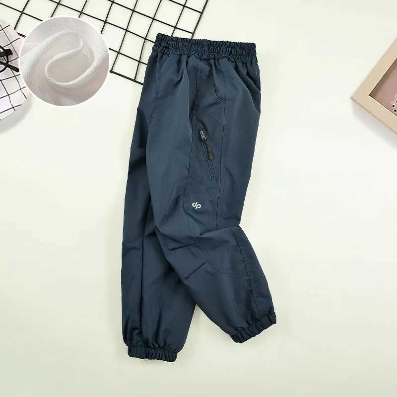 Childrens shock-absorbing pants for spring and autumn boys pants new teenagers outdoor sports pants waterproof casual pantsT250318