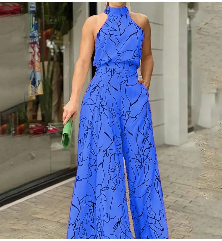 Womensleeveless Informal Jumpsuit Plain Suit Loose Pants Enterizos Para Mujeres Traf Official Store One Jumpsuit Women 250318