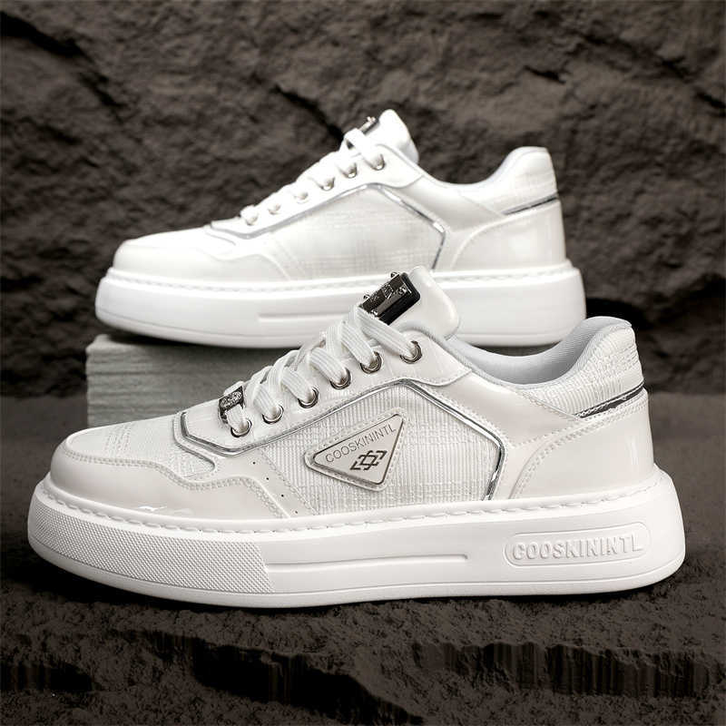 Men Shoes New Breathable Shoes Trendy Versatile White Shoes Athleisure Style Shoes Trendy Board Shoes Beige Free shipping shoes size 38-44