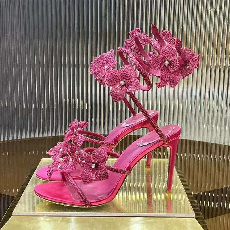 2025 S Fashion Designer Sandals Sexy High Heels Gladiator Women Snake Twine Strap Free Shipping Wedding Shoes Stiletto Summer Sandals Woman